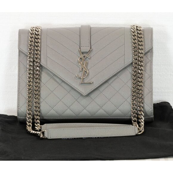 $3300 Saint Laurent YSL  Medium Matalesse pebble leather bag - Picture 1 of 14